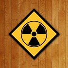 Placa Decorativa Radioativo