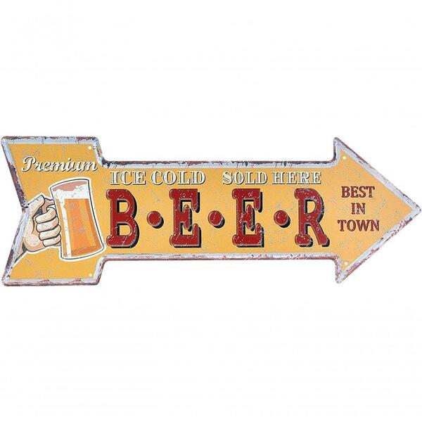 Placa Decorativa Retro Metal Laranja Seta Para Sala Quarto