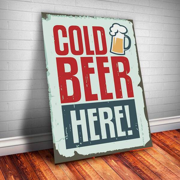 Placa Decorativa Retrô Propaganda 11 Mdf 20x30cm