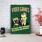 Placa Decorativa Retrô Vídeo Game Mdf 30x45cm