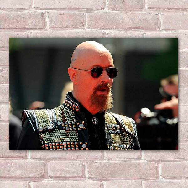 Placa Decorativa Rob Halford 4 Mdf 30x45cm