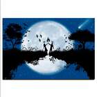 Placa Decorativa Romântica Casal Ao Luar Mdf 20x30cm