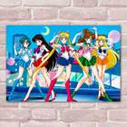 Placa Decorativa Sailor Moon 3 Mdf 30x45cm