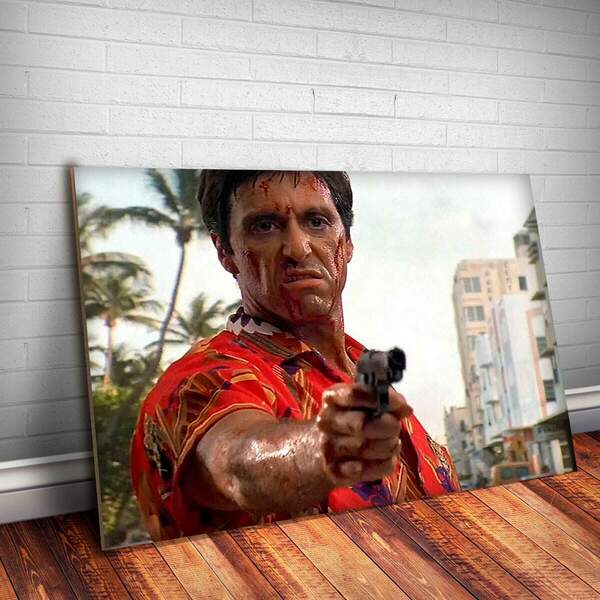 Placa Decorativa Scarface 2 Mdf 30x45cm