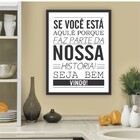 Placa Decorativa Se Você Está Aqui É Por Que Faz Parte Da Nos