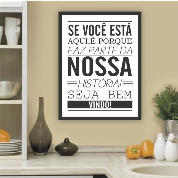 Placa Decorativa Se Você Está Aqui É Por Que Faz Parte Da Nossa ...
