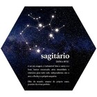 Placa Decorativa Signos: Sagitário (22x25cm)