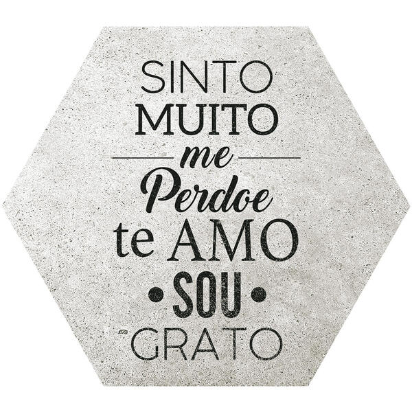 Placa Decorativa Sinto Muito  Me Perdoe  Te Amo  Sou Grato (2