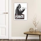 Placa Decorativa Star Wars Darth Vader Banheiro Que A Força E