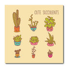 Placa Decorativa - Suculentas - 1963plmk