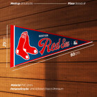 Placa Decorativa Tema Flags Americanas - Boston Red Sox Pdf-m