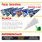 Placa Decorativa Tema Flags Americanas - Los Angeles Angels P