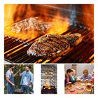 Placa Decorativa Temática Bom Churrasco Mdf 29x52cm - Wp Conn