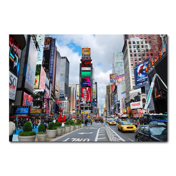 Placa Decorativa - Times Square - New York - 0501plmk