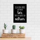 Placa Decorativa Tire Os Sapatos Ao Entrar 18x27cm