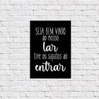 Placa Decorativa Tire Os Sapatos Ao Entrar 18x27cm