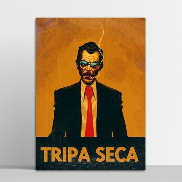 Placa Decorativa Tripa Seca 30x40cm