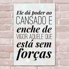 Placa Decorativa Versículos Bíblicos 04 Mdf 20x30cm