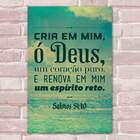 Placa Decorativa Versículos Bíblicos 09 Mdf 20x30cm