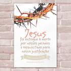 Placa Decorativa Versículos Bíblicos 16 Mdf 30x45cm