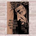 Placa Decorativa Versículos Bíblicos 27 Mdf 30x45cm