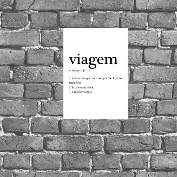 Placa Decorativa Viagem Significado 18x27cm