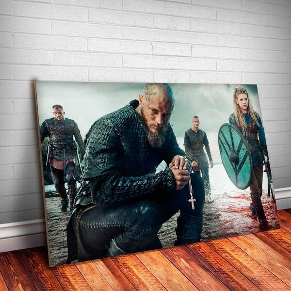 Placa Decorativa Vikings 3 Mdf 20x30cm