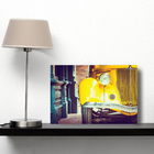 Placa Decorativa Vintage Carro Antigo Amarelo 20x30cm