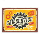 Placa Decorativa Vintage Carros Car Service 20x30cm