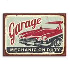 Placa Decorativa Vintage Carros Garage 30x40cm