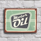 Placa Decorativa Vintage Carros Posto Oil 20x30cm