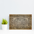 Placa Decorativa Vintage Mapa Antigo Navegações 30x40cm