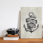 Placa Decorativa Vintage Náutico Âncora 20x30cm