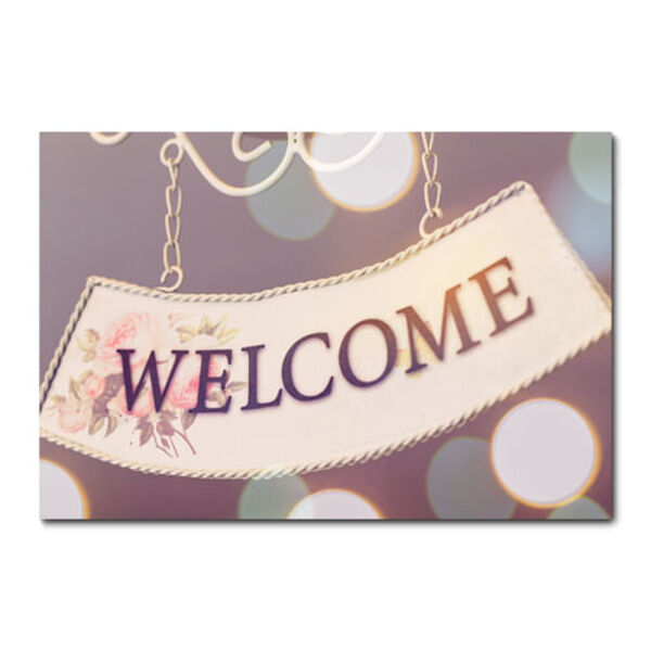 Placa Decorativa - Welcome - 1201plmk