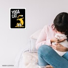 Placa Decorativa Yoga Cat