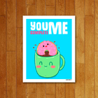 Placa Decorativa You Complete Me