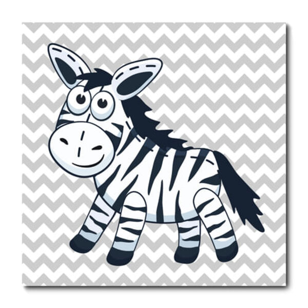 Placa Decorativa - Zebra - Infantil - 1466plmk