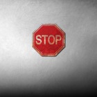 Placa Decorativos Mdf 35x35 Stop Pare