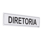 Placa "Diretoria" Plástico 5x25cm