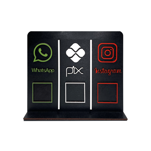 Placa Display Pix Mdf 2d
