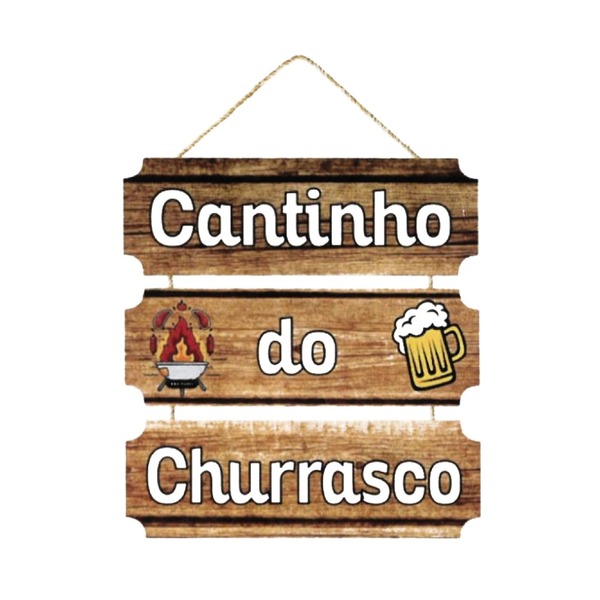 Placa Dizeres E Corda Mdf