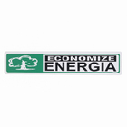 Placa "Economize Energia" Plástico 5x25cm