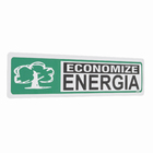 Placa "Economize Energia" Plástico 5x25cm