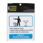 Placa "Educativa Masculino" Plástico 15x15cm