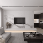 Placa Efeito Mármore Statuario Resina (2,40 X 1,20m) Marmoriz