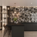 Placa Efeito Pedra Mármore Agatha Grey Resina (2,80 X 1,40m)