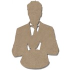 Placa Em Mdf Cru 35x25cm Vazado Decorativa Imagem Homem