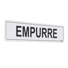 Placa "Empurre" Plástico 5x25cm