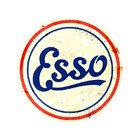 Placa Esso Antiga Redonda