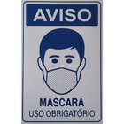 Placa Evite Uso Obrigatorio De Mascara Kit 3 Unidades